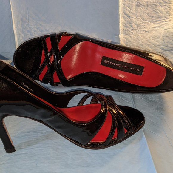 Steven Black Patent Leather Heels Shoes Size 6.5 Women’s - Picture 1 of 3